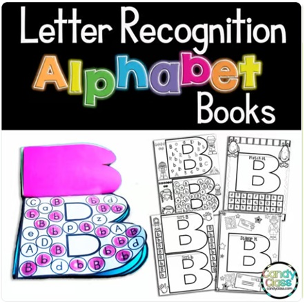 Alphabet Letter Recognition Book Crafts Activity Center Worksheets Kindergarten image preview 2