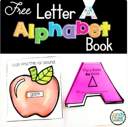 Alphabet Book Letter A Recognition Craft Worksheet Tracing Journal SoR Activity image preview 2