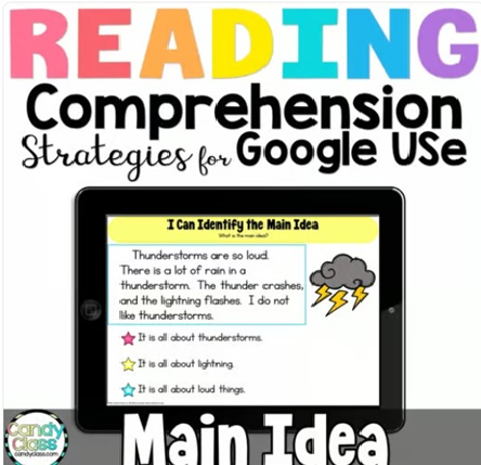 Main Idea Digital Reading Comprehension Passages & Questions Google Slides Use  image preview 2