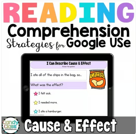 Cause and Effect Passages Reading Comprehension Activity Google Slide Use image preview 2