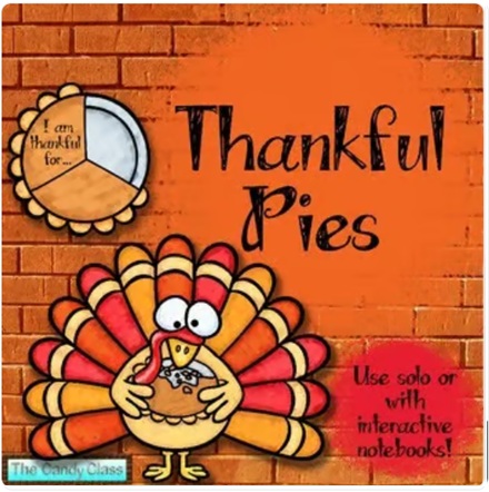 Thanksgiving Writing Prompt Craft Thankful Pie Fall Autumn Activity image preview 2