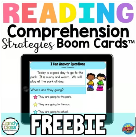 FREE Reading Comprehension Boom Card Games Digital Reading Strategies Passages image preview 2