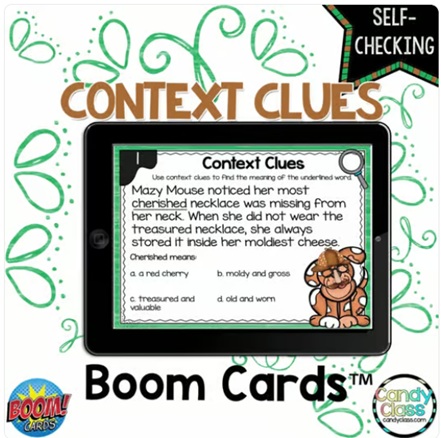 Context Clues 2nd Grade Vocabulary Reading Comprehension Activities Boom Cards image preview 2