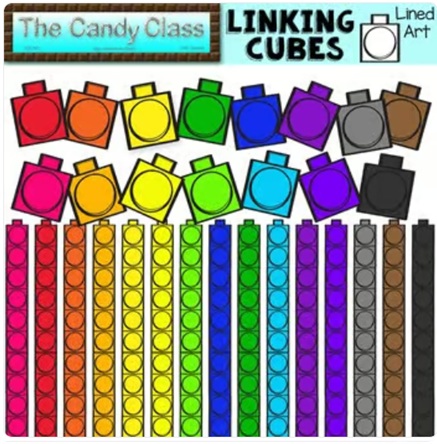 Math Counting Linking Cubes Clipart Place Value Tens and Ones Counting image preview 2