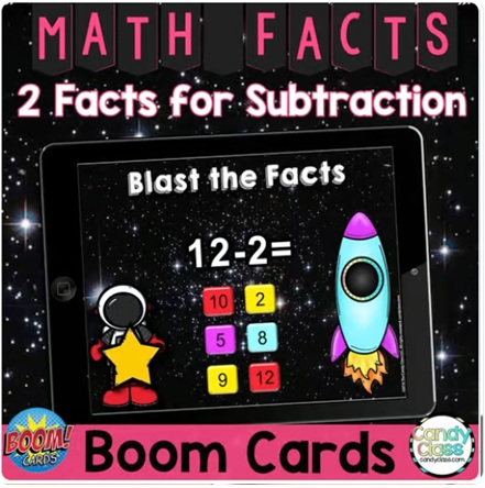 FREE Math Facts 1st & 2nd Grade Addition Facts Fluency Boom Card Game Activity image preview 2