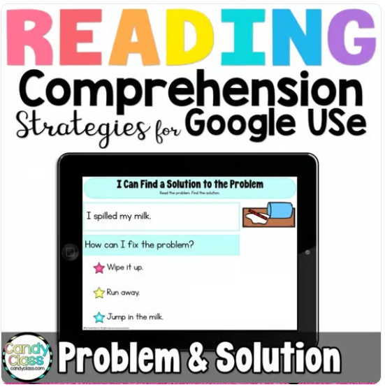 Problem and Solution 1st Grade Reading Comprehension Activity Google Slides Use image preview 2