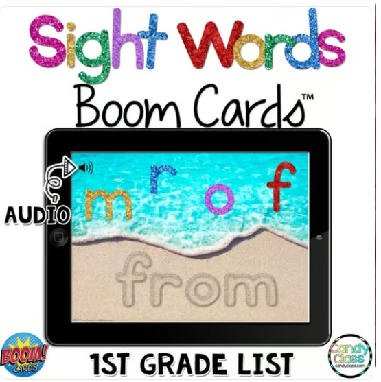 1st Grade Digital Sight Word Spelling Practice Review Activities Boom Card Games image preview 2