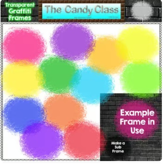 Transparent Graffiti Fun Splatter Frames Clipart Assets Cover Seller Essentials image preview 2