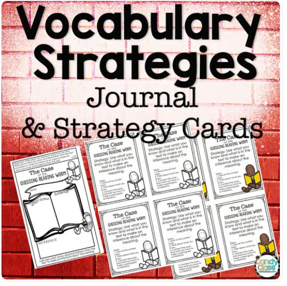 Vocabulary Strategy Cards Journal Entry Activities Word Collector Context Clues image preview 2