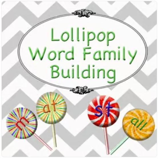 CVC Word Family Lollipop Hands on Phonics Kindergarten 1st Grade Activities image preview 2
