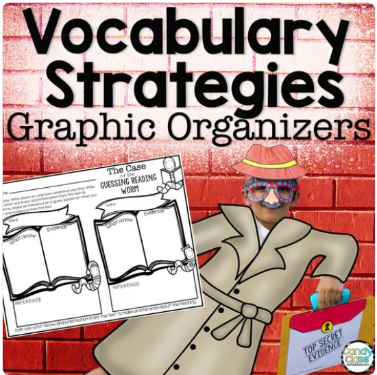 Vocabulary Strategies Graphic Organizers No Prep Reading Journal Context Clues  image preview 2