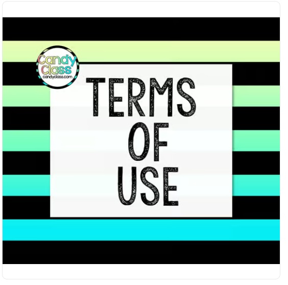 Candy Class Terms of Use for Graphic Art Products image preview 2
